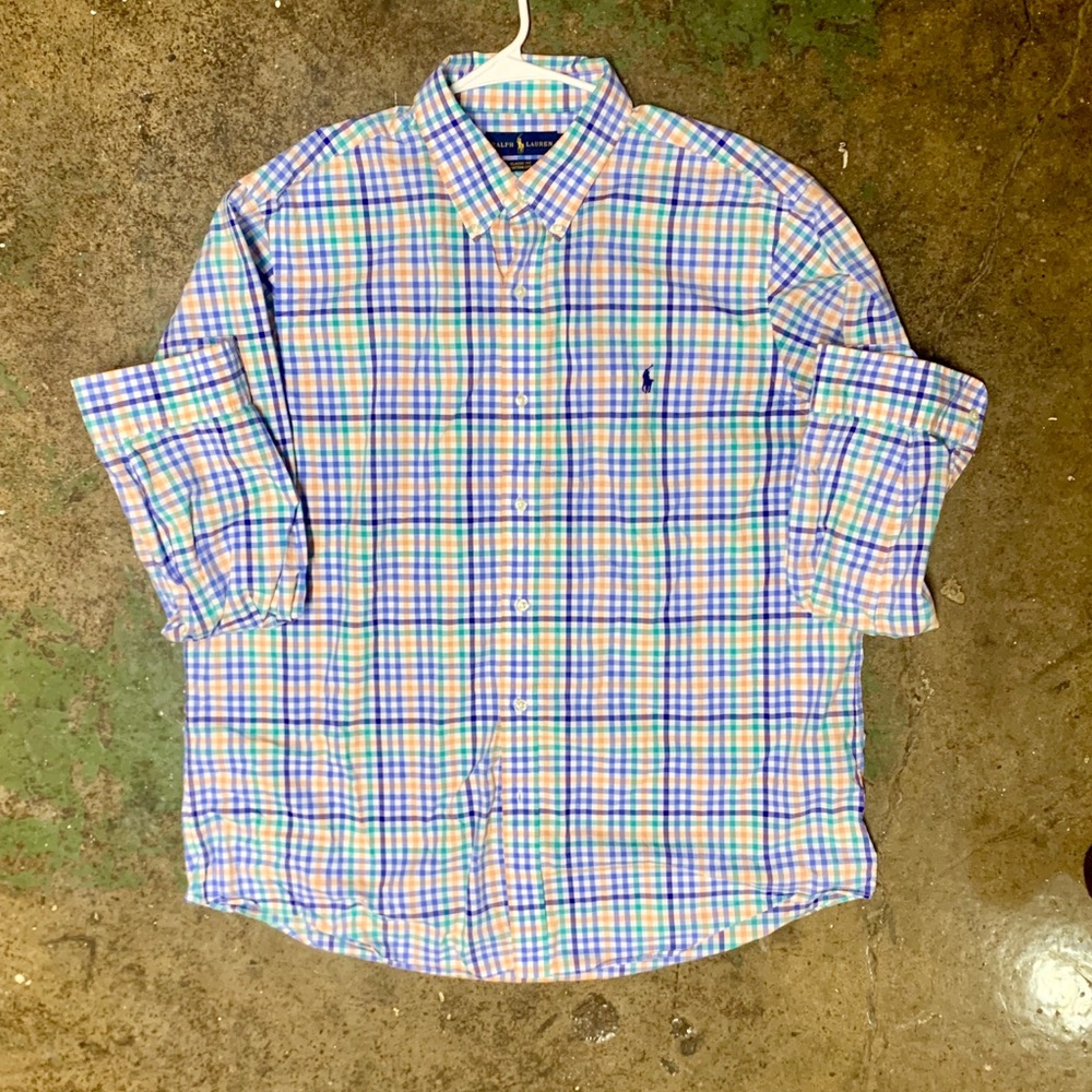 Ralph Lauren Easter Plaid Dress shirt